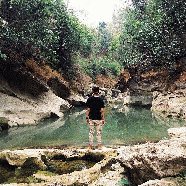 Life is change. Growth is optional. Choose wisely. Good Morning.  [Photo taken at Kedung Cinet, Plandaan]