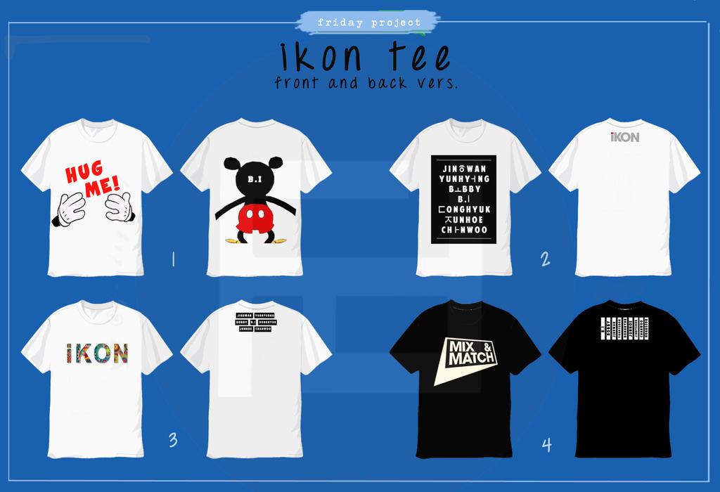 [PO UNTILL MARCH 31st] iKON tshirt, crop tee, cloth tee, sweater, totebag. Check fav for price, size &amp; color detail.