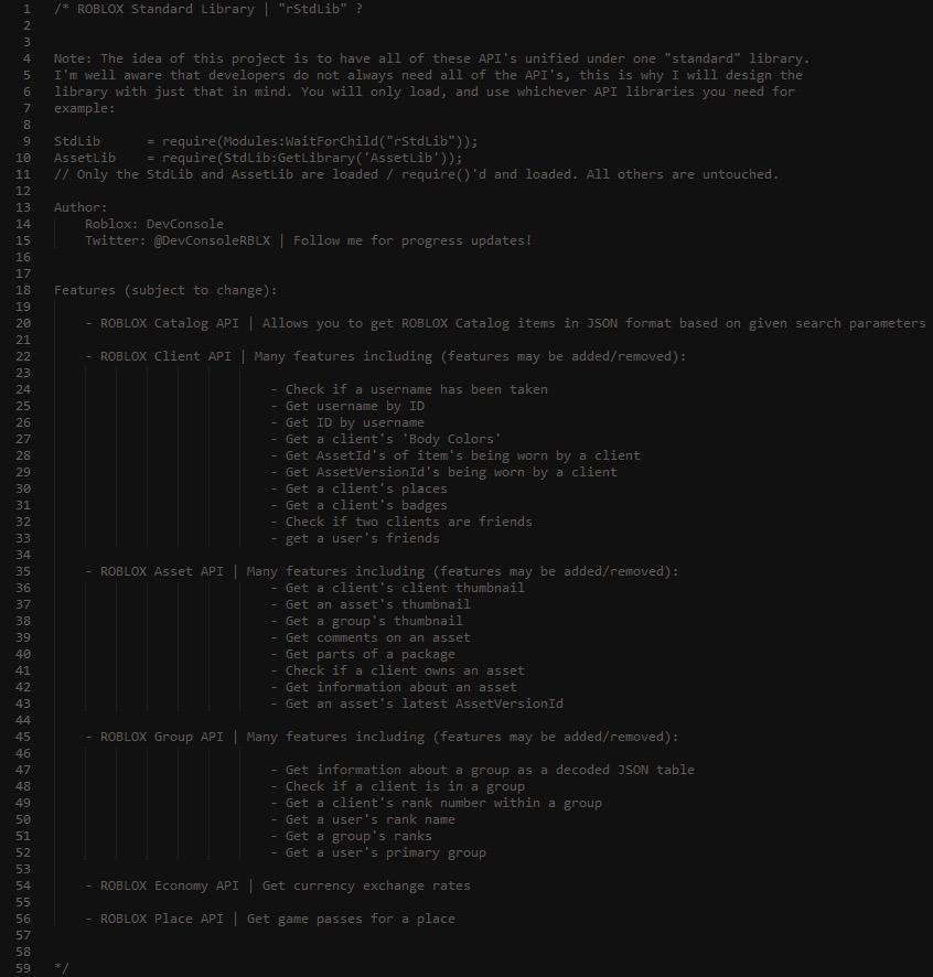 Devconsole On Twitter The Roblox Web Api Standard - roblox catalog api