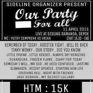 comingsoon!!
LITTLE HEROES next show 11 april 2015 at RAMANDA (depok)
#StayGold