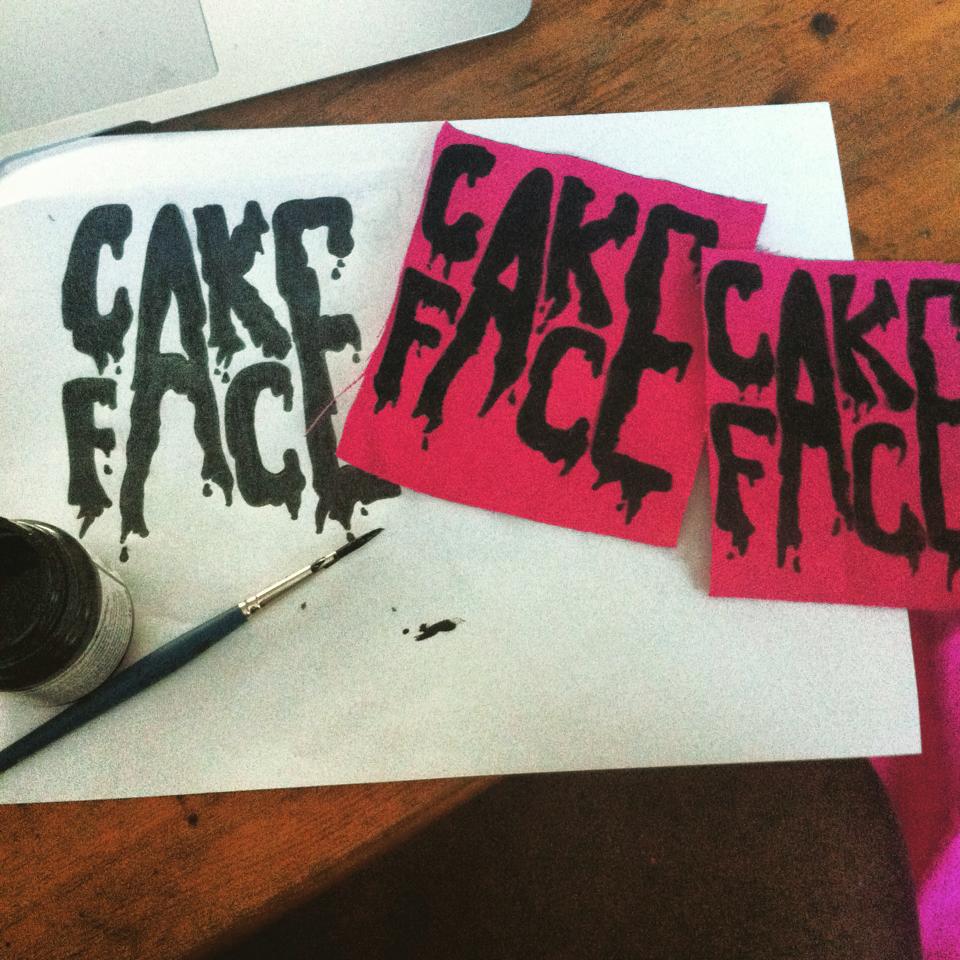 CAKEFACEBC's tweet photo. New CAKE FACE Patches, Hand Painted DIY style, make sure to grab one for FREE at our next show!! http://t.co/em1OPxSDE2