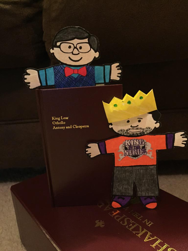 kristinadeshee's tweet photo. #KingoftheNerds? No the #PressedNerds are reenacting a scene from King Lear for future #KOTNS4 episodes. #nerdsrule http://t.co/cNghisX4Jo
