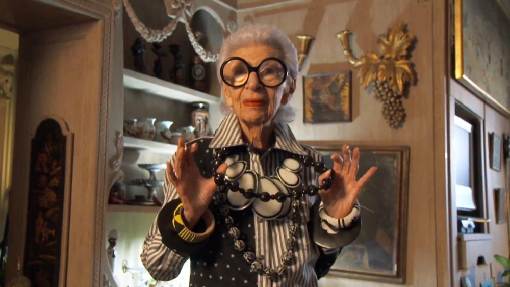 InStyle's tweet photo. Iris Apfel delivers fashion advice to live by in the trailer for her new documentary: http://t.co/YWZskNsowc http://t.co/o6vipKt5sJ