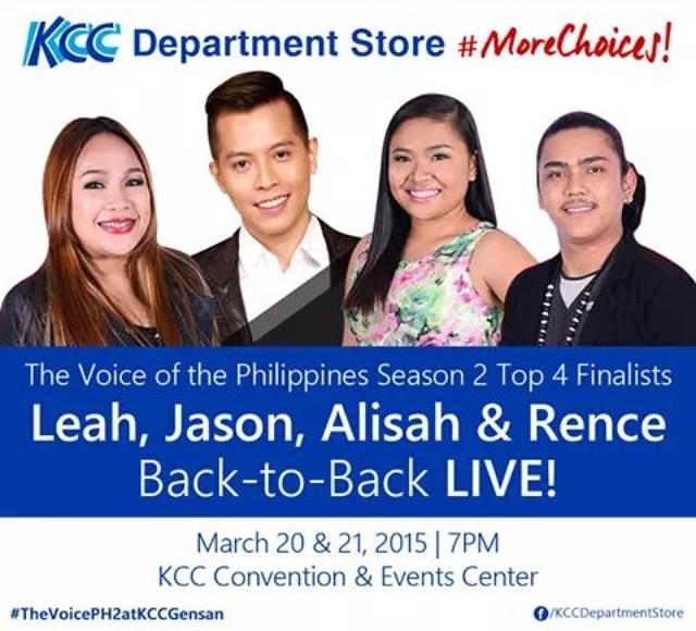 JasonDYreamers's tweet photo. Something to look forward to, GenSan pips! Catch the Final 4 of "The Voice PH" at KCC mall.. Thank you ☺ http://t.co/ODT3dQuWLG