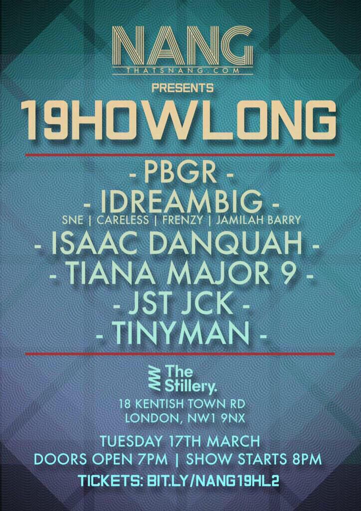 GRMDAILY's tweet photo. This is set to be a vibe!! Tonight we'll be in the building #19HOWLONG @ThatsNang http://t.co/2Hf6vFXWcq http://t.co/LZf77g1OTM