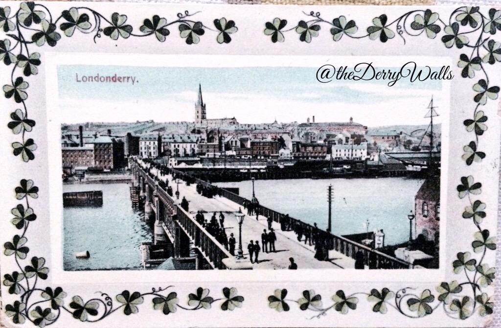 MarkLusby's tweet photo. Happy #StPatricksDay from #OldDerry @BBCRadioFoyle @BBCgmu @newslineweather @angie_weather @MarkMcFadden @MW_UTV http://t.co/7oEOfbqpK2