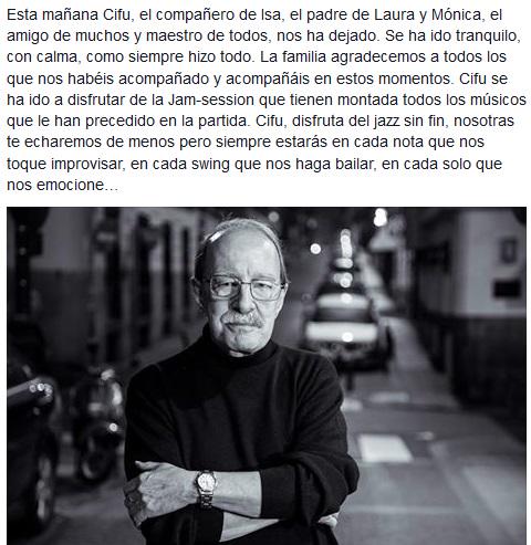 Desde Cifujazz, muchas gracias: