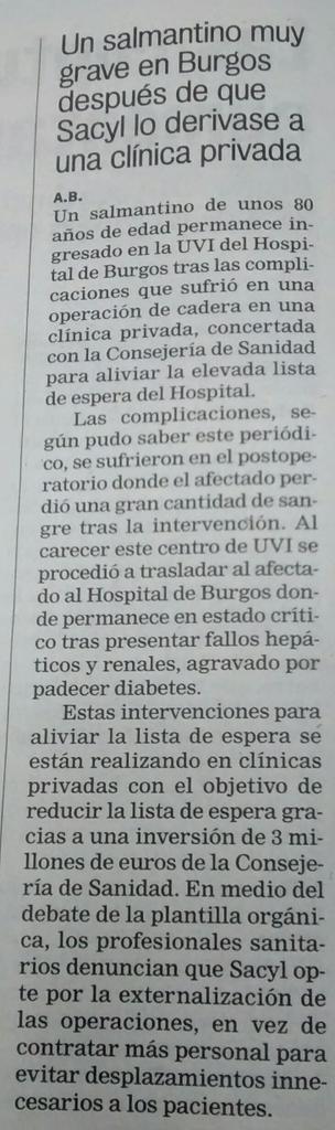 joseluismateos's tweet photo. Se evidencia, cada día más, la nefasta gestión del PP en el SACyL. Más que nunca: Sanidad Pública y de calidad. http://t.co/7Jl9JTLTXN