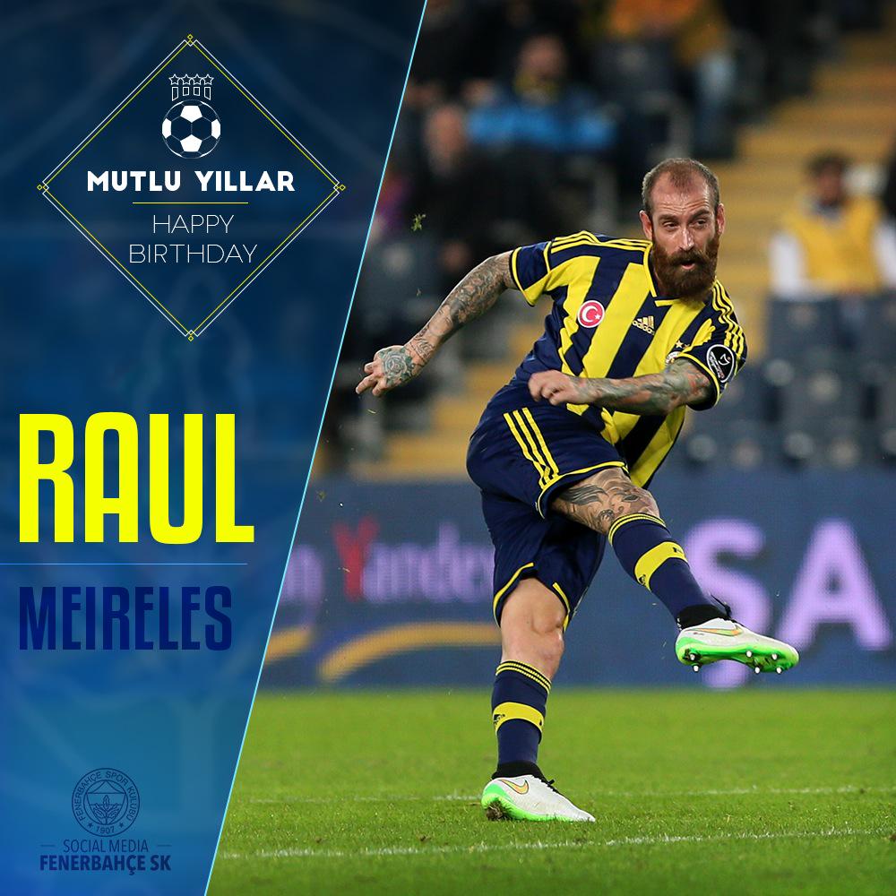 Fenerbahce's tweet photo. Bugün futbolcumuz Raul Meireles'in doğum günü. Mutlu Yıllar Raul! http://t.co/MDZRxWn1wi