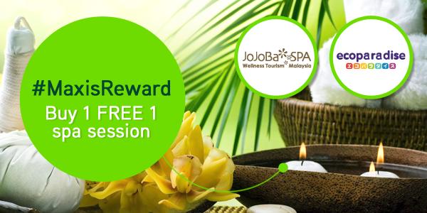 Maxis's tweet photo. No getaway plans? Pamper yourself with bite-sized breaks. #MaxisRewards http://t.co/GVHuXWSUdn http://t.co/hx2UJ4KkBD