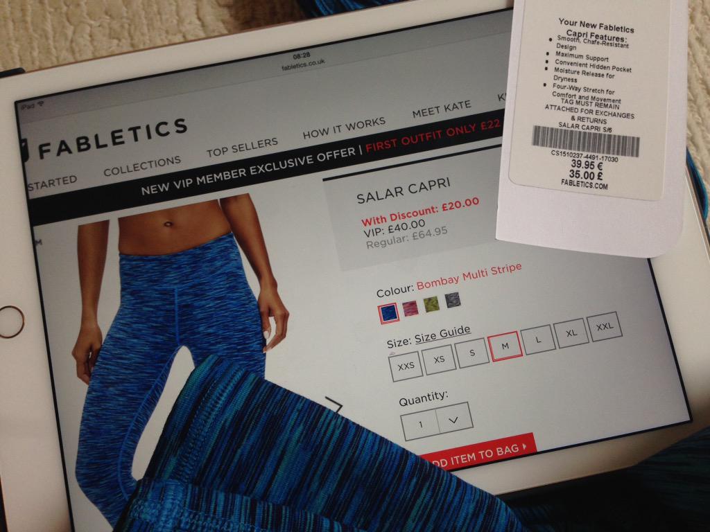 feragy's tweet photo. @Fabletics @Fabletics_UK #fabletics #fableticsscam would have paid the full tag price! #ConsumerFraud http://t.co/KRmv5g68Mi