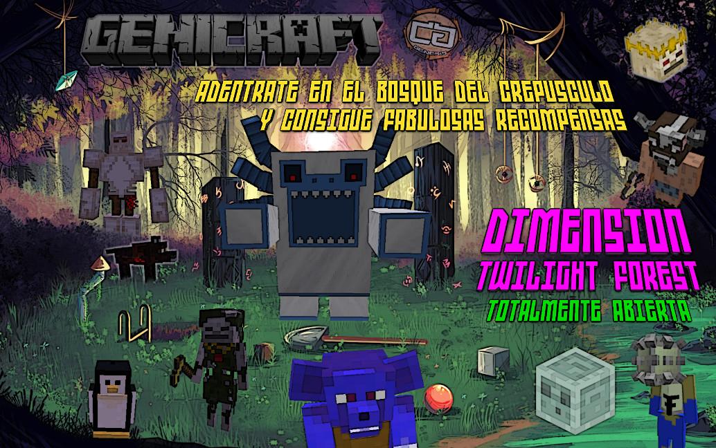 GeniCraft_ES's tweet photo. Abierta totalmente la dimensión Twilight Forest en #Genicraft, servidor con mods en español. ¡ Únete a nosotros ya ! http://t.co/8J9GiwZQ5Y