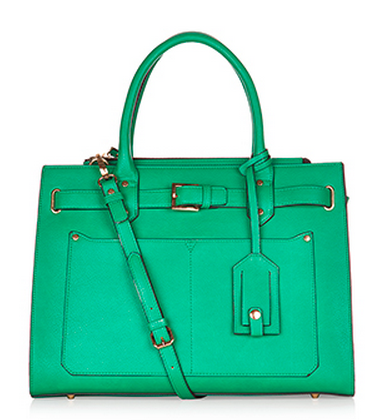 AccessorizeMT's tweet photo. Happy #StPatricksDay everyone. Treat yourself to our Penelope Belted Work Tote. #celebrate http://t.co/1qhhVAic5h