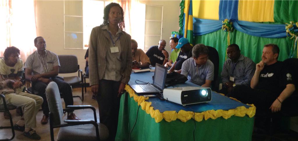 #RapidSMS Advocacy meeting at Nyamata sector inviting local leaders and CHWs