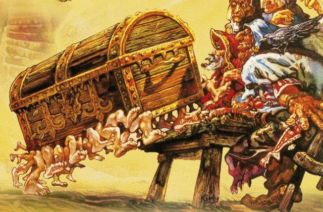 DiscworldDay's tweet image. Whatever follows this world, Sir Terry isn't alone on his journey. The Luggage follows its owner anywhere. #Discworld