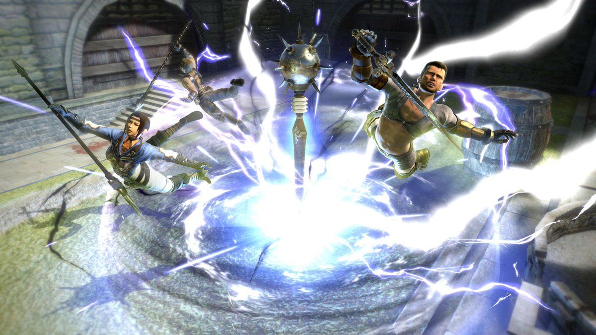 影牢 公式 Na Twitteru 広報 敵に電撃を浴びせているこのトラップはヘル ジャッジメントです 空から落下した後に放出される電撃は広範囲の敵に攻撃できます 実は落下点に敵がいると 突き刺すこともできる多段ヒットトラップです 複数の敵をおびき寄せて殲滅しま