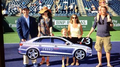 TomeuTerrasa's tweet photo. Esta familia ganó el sorteo del #A3 en el #AudiDay de #IndianWells. @AudiCenterPalma con el tenis en @UHRadioDeportes http://t.co/Oyv9IYF7cc