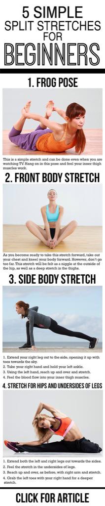 YogaAmazing's tweet photo. 5 Simple Split Stretches For Beginners  #yoga #yogapants #yogaamazing http://t.co/iA8n5ieOpm