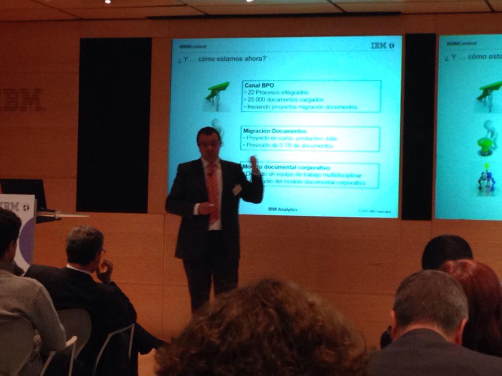 Patijh's tweet image. #IBMContent @IBMSoftware_es  @IBMCCMad Toni Soler de caixabank presentando su solución de ibm #ecm