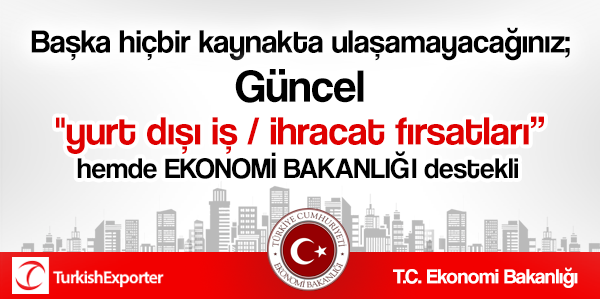 Başka hiç bir kaynakta bulamayacağınız GÜNCEL TALEPLER, turkishexporter.net 'te bit.ly/1nZRoEM