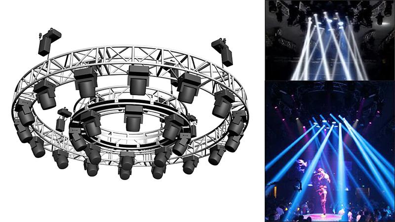 coreatchina's tweet image. It shines and lights, rotatable around your dream day and night.-----Rotatable Lighting Truss