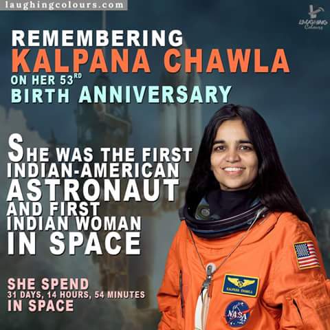 Happy Birthday to Kalpana Chawla!!! # 