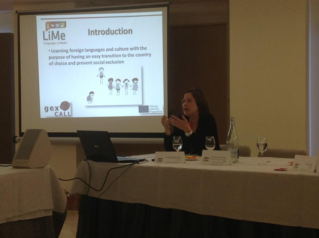 slcasares's tweet photo. @LIME_Project Conference: Paula Ferreira, 'Falamos português-teaching Portuguese language and culture on TV' http://t.co/HPKLiuEyue