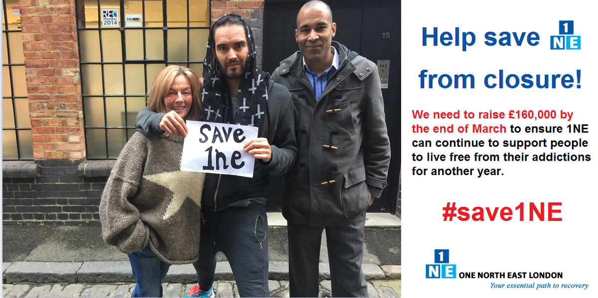 1NE offers a vital service to people living with addiction in #London - please help #save1NE! bit.ly/save1ne