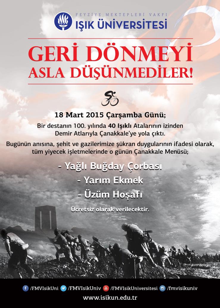 FMVIsikUniv's tweet photo. #YüzYıllıkDestanÇanakkale #IşıkYolculuğu #BuğdayÇorbası #YarımEkmek #ÜzümHoşafı http://t.co/fegNh5I4ur