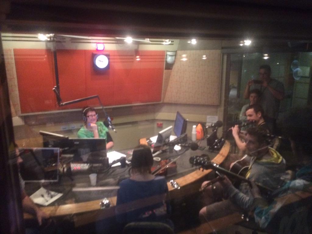 ccarthy's tweet photo. Performing in the studio, @breabach on @774melbourne with @LindyBurns  #producerview http://t.co/kQHTeySHqt