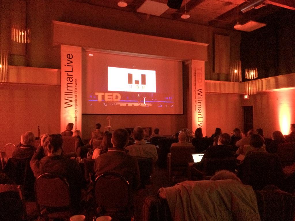 redstartweets's tweet photo. @TEDxWillmarLive just got started! It's gonna be a great day! http://t.co/hJSy12wqAX
