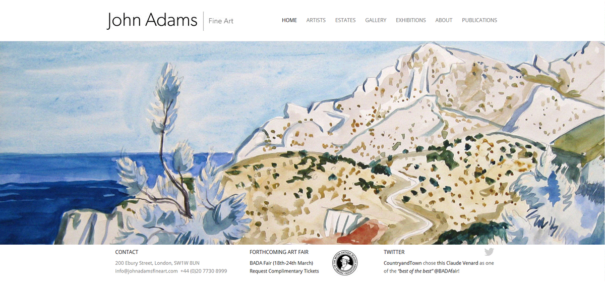 J_AdamsFineArt's tweet image. We love our new website by @HotgrafixDesign! Now live &amp;amp; optimised for mobiles &amp;amp; tablets @ johnadamsfineart.com