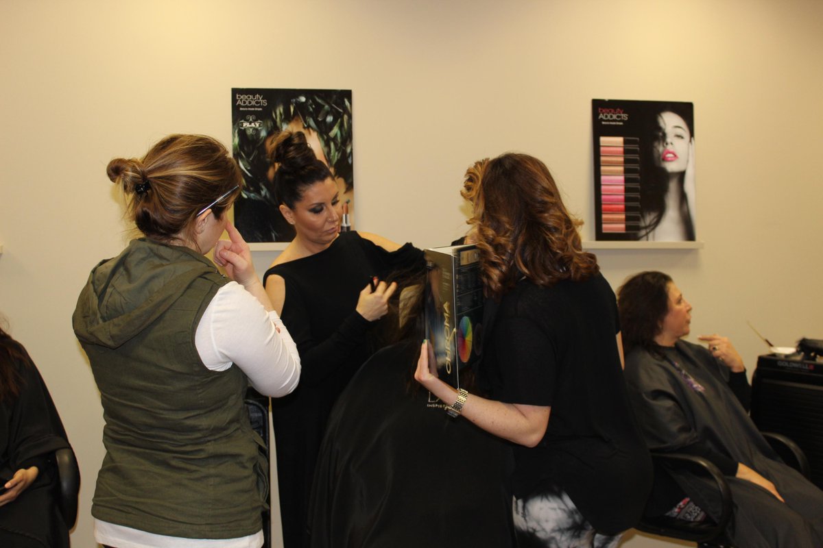 DePasqualeSS's tweet image. #LakmeUSA Color Conversion with National Director of Education, #ArdaItez and Mania Hair Studio!!! #colorconversion