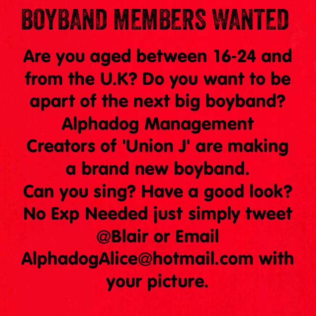 Blair's tweet photo. RT if you love boybands!! http://t.co/4HEOrm1l49