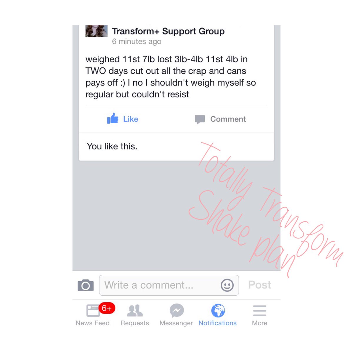 AliceTTransform's tweet photo. Results from totally transform shake plan! #results #TotallyTransform #health #happiness #weightloss #juiceplus http://t.co/PpFnORwMQB
