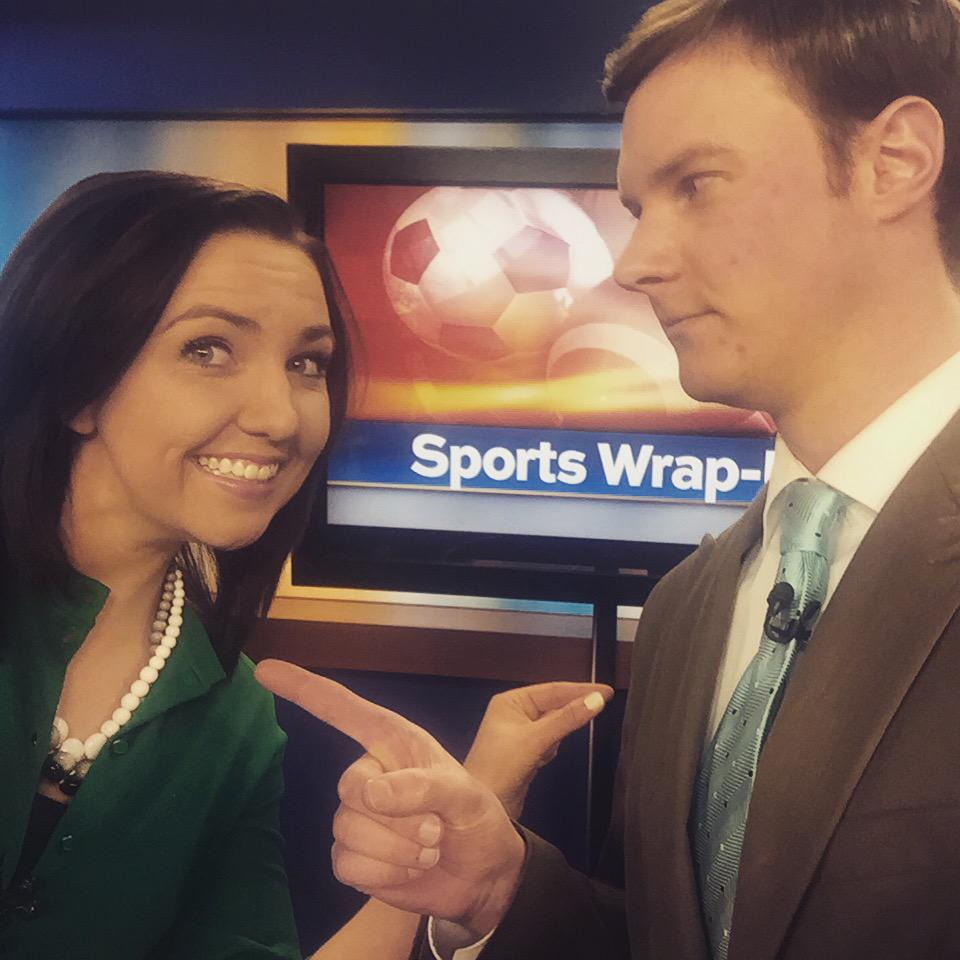 jenniferfaustin's tweet image. Is it a low blow to pinch a weather guy on St. Patrick&apos;s Day? #greenscreenproblems #amnewsers @AdamLorchNNC