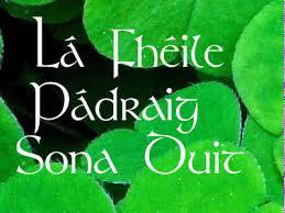 For all our Irish followers far and wide. Wishing you all a happy St. Patrick's Day. Sláinte