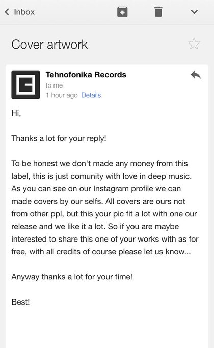 Sorry, I don't work for free. http://t.co/SCGekLdqOI