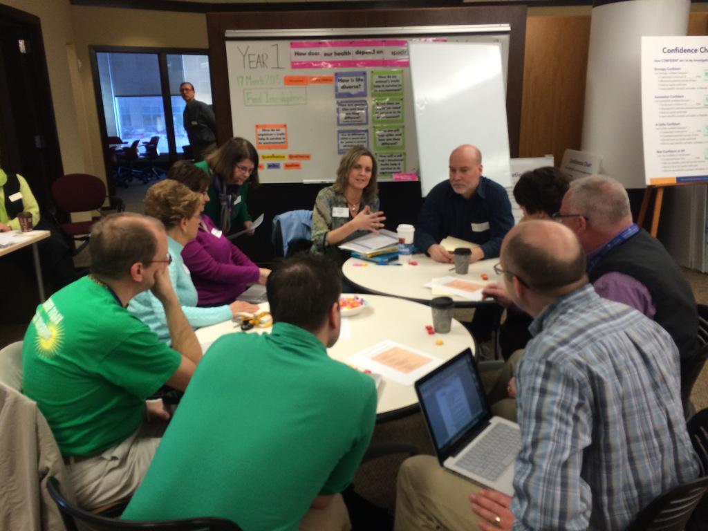 kakins4's tweet photo. HPS MS & HS science Ts creating a guaranteed and viable curriculum: content & instruction #vaei http://t.co/hDChgvzKSl