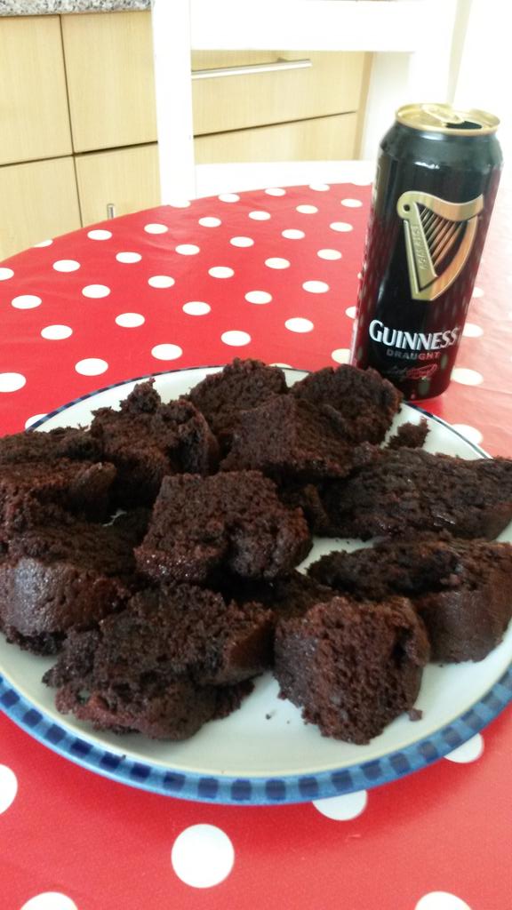 UpavonMWC's tweet photo. Chocolate and Guiness cake ready for tonight's St Patrick's Day rehearsal ☺ http://t.co/8jNlwbpx66