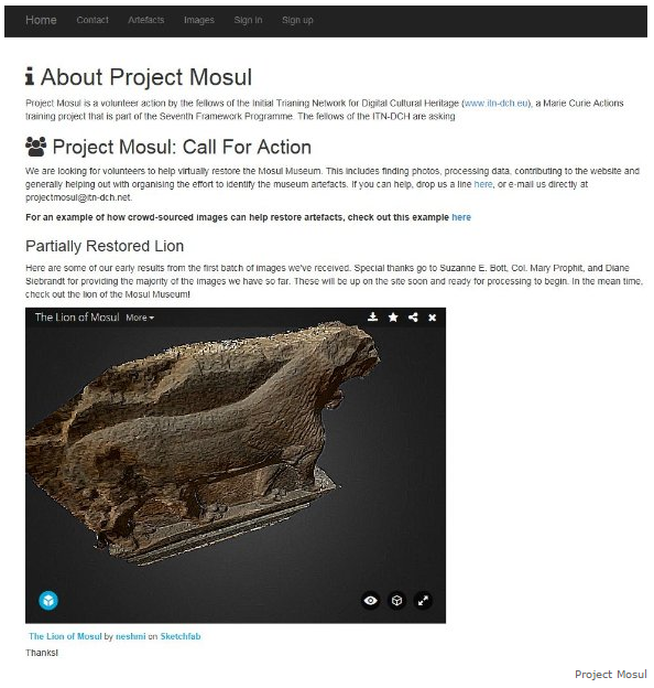 derspiegel's tweet photo. Wissenschaftler rekonstruieren die vom #IS zerstörten Kulturgüter als 3D-Modelle http://t.co/rBxYOCD6e2 #ProjectMosul http://t.co/I5npxNKSlD