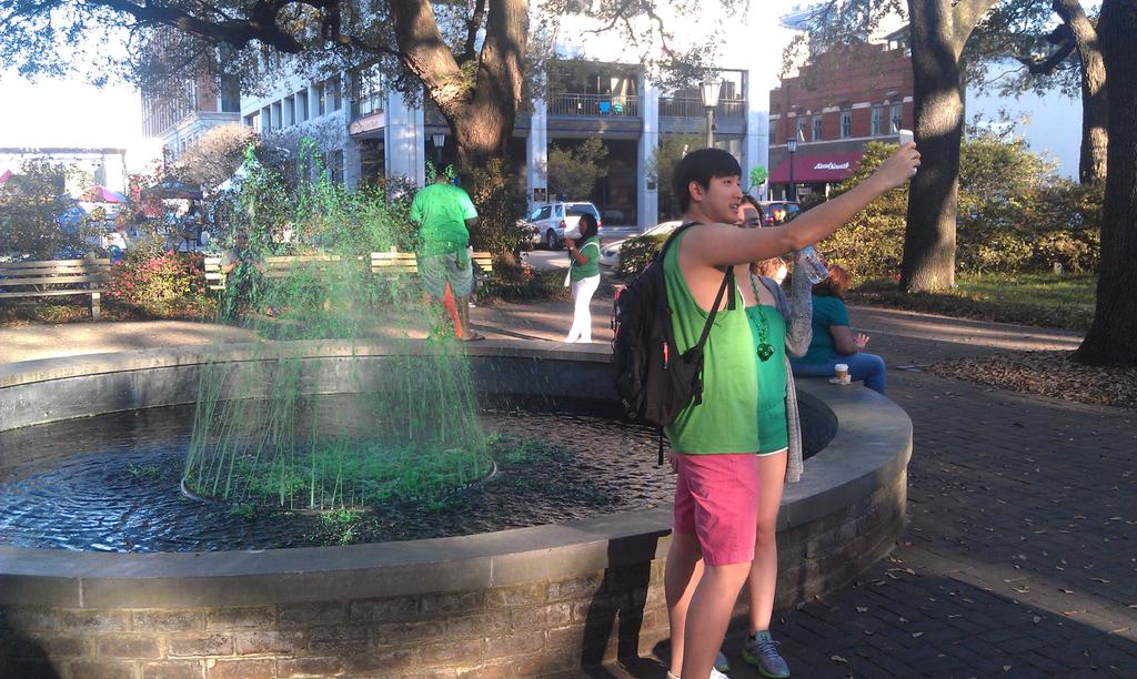 NathanDominitz's tweet image. With water this green, it&apos;d better be #SavStPats. #sewerproblems