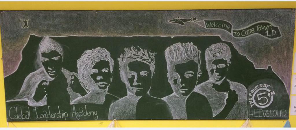 5FM's tweet photo. Check out the awesome 1D chalk art from our 3 finalists- what do you think? #LiveLoud1D http://t.co/d5mxS5baN4