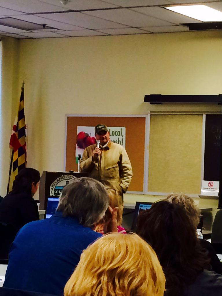 farmPGC's tweet photo. Opening remarks by Secretary Joe Bartenfelder at today's @MdAgDept #FarmersMarket Conference! #localfood http://t.co/iryKM1YPdx