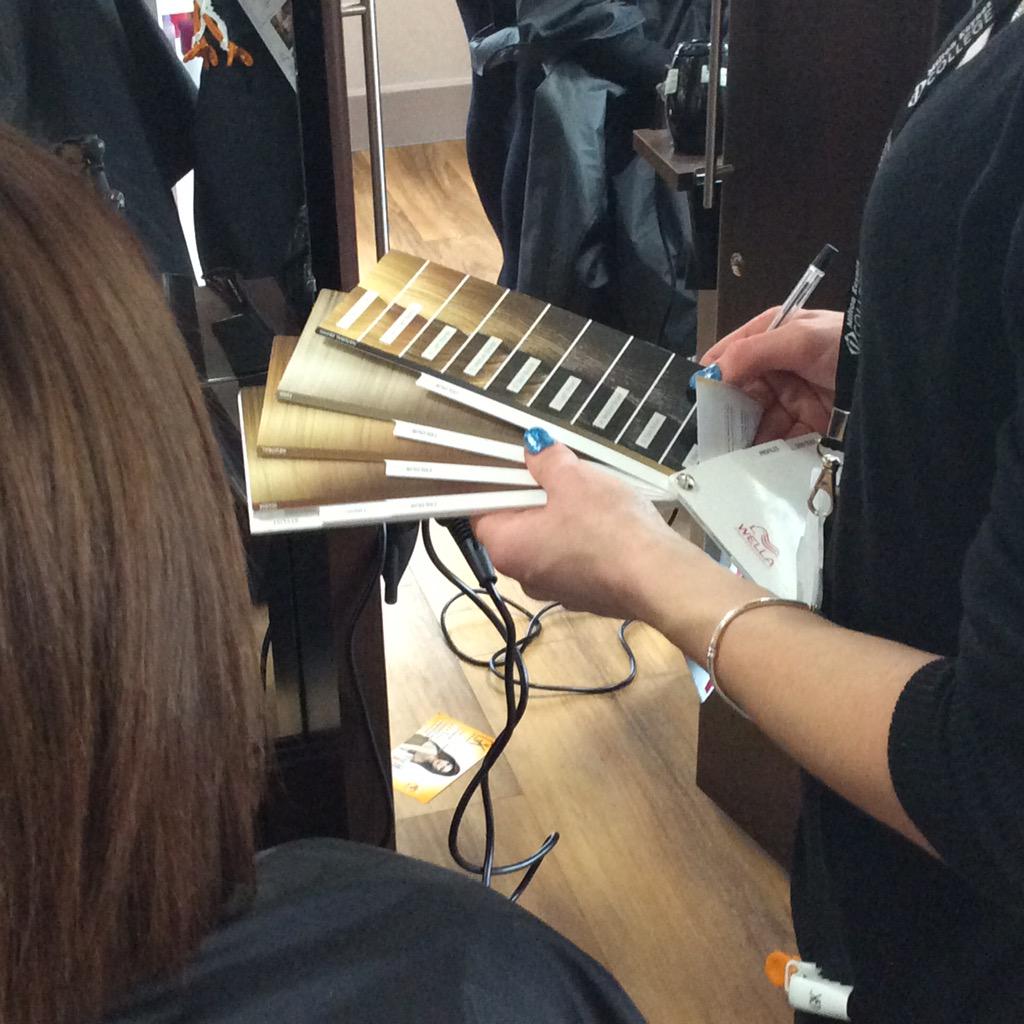 MkGraduate's tweet photo. Bespoke colour workshop using our @WellaPro consultation tools #bespoke #consultationiskey @MKCollege @ChellclaireUk http://t.co/lCz5r7BYW2