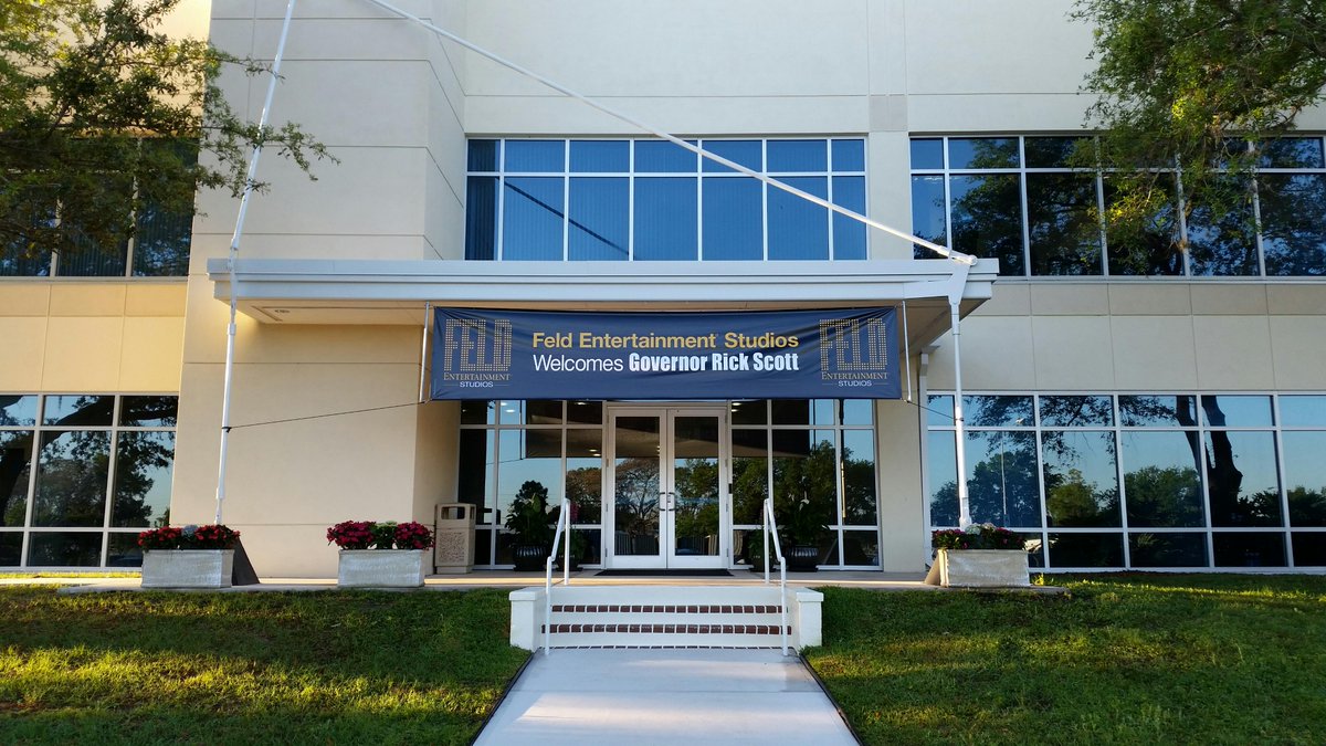 FeldEnt's tweet photo. We're excited to welcome @FLGovScott to @FeldStudios today! #LoveFL #FLJobs #FeldStudios http://t.co/VJuqHyhYXa
