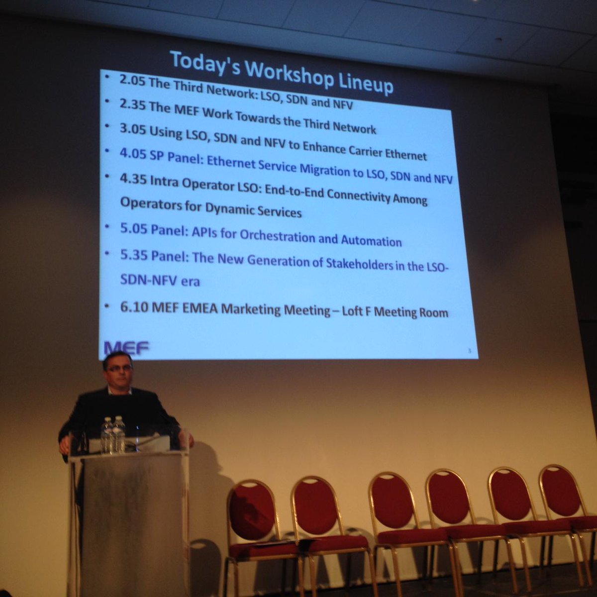 MEF_Forum's tweet image. #MEF workshop at the #mplssdn2015 World Congress is starting...