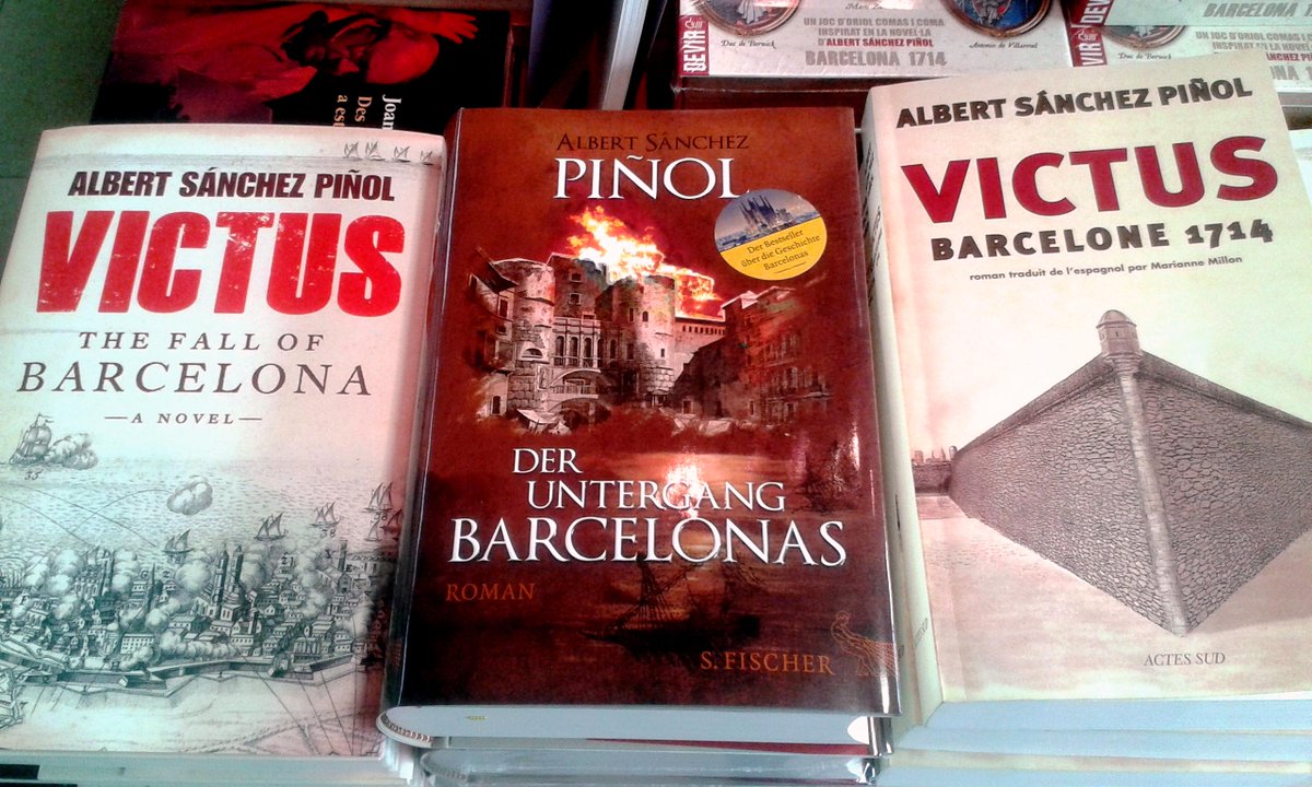BestiariBorn's tweet photo. Ja tenim la traducció a l'alemany de #Victus d'Albert Sánchez Piñol! @GIBarcelona @IRLlull @victus1714 #aufDeutsch http://t.co/LveIOyokbf