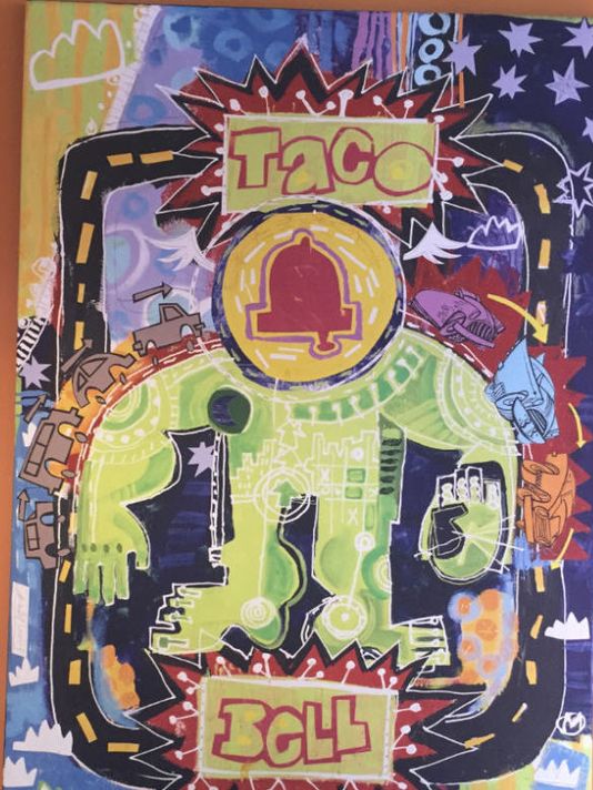 sarahecascone's tweet photo. Art Heist at @TacoBell Stumps Police -- sounds like #drunkmunchies http://t.co/zP3aUOSNH3 @artnet http://t.co/wRqe1TL6mC