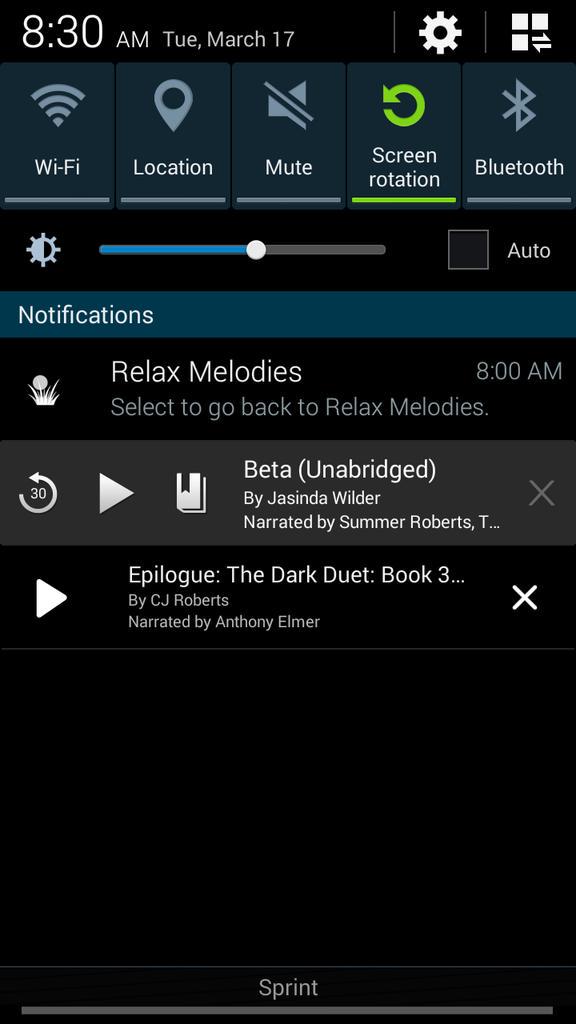 iamcyndiR's tweet photo. There's a whole lot of listening going on here! #beta @JasindaWilder #epilogue @CJR #babysleepapp http://t.co/s87wPhiZTU